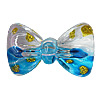 Inner Painted Acrylic Beads, Bowknot 38x24mm Hole:3mm, Sold by Bag