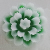 Resin Cabochons, No Hole Headwear & Costume Accessory, Flower with Acrylic Zircon 20mm, Sold by Bag