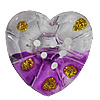 Inner Painted Acrylic Beads, Heart 30x29mmmm Hole:3mm, Sold by Bag