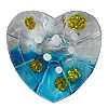 Inner Painted Acrylic Beads, Heart 30x29mmmm Hole:3mm, Sold by Bag