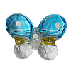 Inner Painted Acrylic Beads, Butterfly 28x21mm Hole:2.5mm, Sold by Bag