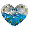 Inner Painted Acrylic Beads, Heart 49x40mm Hole:3.5mm, Sold by Bag