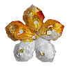 Inner Painted Acrylic Beads, Flower 40mm Hole:3mm, Sold by Bag