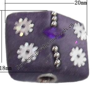 Indonesia Beads Handmade, 20x18mm, Hole:Approx 3mm, Sold by PC