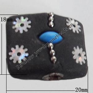 Indonesia Beads Handmade, 20x18mm, Hole:Approx 3mm, Sold by PC