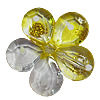 Inner Painted Acrylic Beads, Flower 20mm Hole:1mm, Sold by Bag