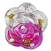 Inner Painted Acrylic Beads, Flower 36mm Hole:1mm, Sold by Bag