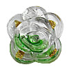 Inner Painted Acrylic Beads, Flower 36mm Hole:1mm, Sold by Bag