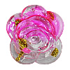 Inner Painted Acrylic Beads, Flower 36mm Hole:1mm, Sold by Bag
