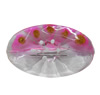 Inner Painted Acrylic Beads, Flat Oval 53x24mm Hole:4mm, Sold by Bag