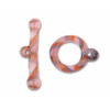 Borosilicate Glass Toggle Clasp, Loop23-30mm,Bar36-49, Sold by PC