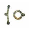 Borosilicate Glass Toggle Clasp, Loop23-30mm,Bar36-49, Sold by PC