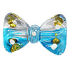 Inner Painted Acrylic Beads, Bowknot 36x23mm, Sold by Bag
