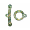 Borosilicate Glass Toggle Clasp, Loop23-30mm,Bar36-49, Sold by PC