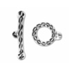 Borosilicate Glass Toggle Clasp, Loop23-30mm,Bar36-49, Sold by PC