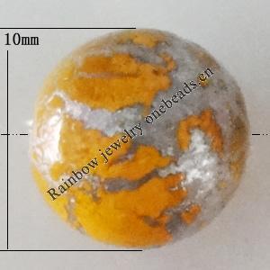 Crackle Acrlylic Beads, Round 10mm,  Sold by Bag