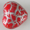 Crackle Acrlylic Beads, Heart 20x18mm, Hole:2mm, Sold by Bag