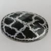 Crackle Acrlylic Beads, Flat Oval 24x17mm, Hole:2mm, Sold by Bag