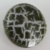 Crackle Acrlylic Beads, Flat Round 20mm, Hole:1mm, Sold by Bag