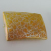 Crackle Acrlylic Beads, Rectangle 23x16mm, Hole:1.5mm, Sold by Bag