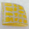 Crackle Acrlylic Beads, Square 25mm, Hole:1.5mm, Sold by Bag
