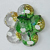 Inner Painted Acrylic Beads, Flower 23mm Hole:1.5mm, Sold by Bag