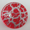 Crackle Acrlylic Beads, Flat Round 32mm, Hole:2mm, Sold by Bag