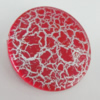 Crackle Acrlylic Beads, Flat Round 29mm, Hole:1mm, Sold by Bag