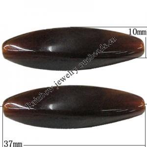 Imitate Gemstone Acrylic Beads, Faceted Oval 37x10mm Hole:1.5mm, Sold by Bag