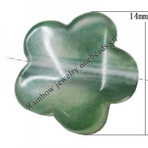 Imitate Gemstone Acrylic Beads, Flower 14mm Hole:1mm, Sold by Bag