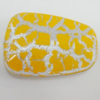 Crackle Acrlylic Beads, Trapezium 39x27mm, Hole:1mm, Sold by Bag
