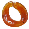 Imitate Gemstone Acrylic Beads, Twist Donut 18mm, Sold by Bag