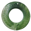 Imitate Gemstone Acrylic Pendant, Flat Donut O:35mm I:17mm, Sold by Bag