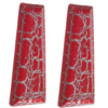 Crackle Acrlylic Beads, Trapezium 40x15mm, Hole:1.5mm, Sold by Bag