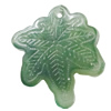 Imitate Gemstone Acrylic Pendant, Leaf 25x22mm Hole:1mm, Sold by Bag