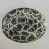 Crackle Acrlylic Beads, Flat Oval 34x27mm, Hole:1.5mm, Sold by Bag