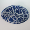 Crackle Acrlylic Beads, Twist Flat Oval 36x24mm, Hole:1.5mm, Sold by Bag