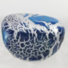 Crackle Acrlylic Beads, 33x23mm, Hole:2mm, Sold by Bag