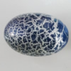 Crackle Acrlylic Beads, Oval 30x20mm, Hole:1.5mm, Sold by Bag