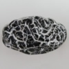 Crackle Acrlylic Beads, 34x20mm, Hole:3.5mm, Sold by Bag