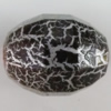 Crackle Acrlylic Beads, 28x21mm, Hole:3.5mm, Sold by Bag