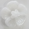 Resin Cabochons, No Hole Headwear & Costume Accessory, Flower 17mm, Sold by Bag
