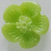 Resin Cabochons, No Hole Headwear & Costume Accessory, Flower 17mm, Sold by Bag