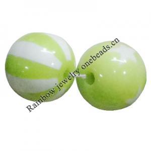 Handmade Solid Acrylic Beads, Round 12mm, Sold by Bag