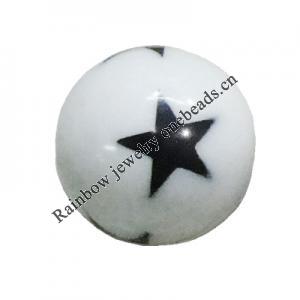 Handmade Solid Acrylic Beads, Round 12mm, Sold by Bag