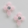 Resin Cabochons, No Hole Headwear & Costume Accessory, Cross with Acrylic Zircon 10x8mm, Sold by Bag