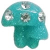 Resin Cabochons, No Hole Headwear & Costume Accessory, With Acrylic Zircon 7x7mm, Sold by Bag
