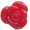 Resin Cabochons, No Hole Headwear & Costume Accessory, Flower 6mm, Sold by Bag