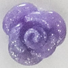 Resin Cabochons, No Hole Headwear & Costume Accessory, Flower 6mm, Sold by Bag