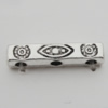 Connector Zinc Alloy Jewelry Findings Lead-free, 16x4mm, Hole:1mm, Sold by Bag